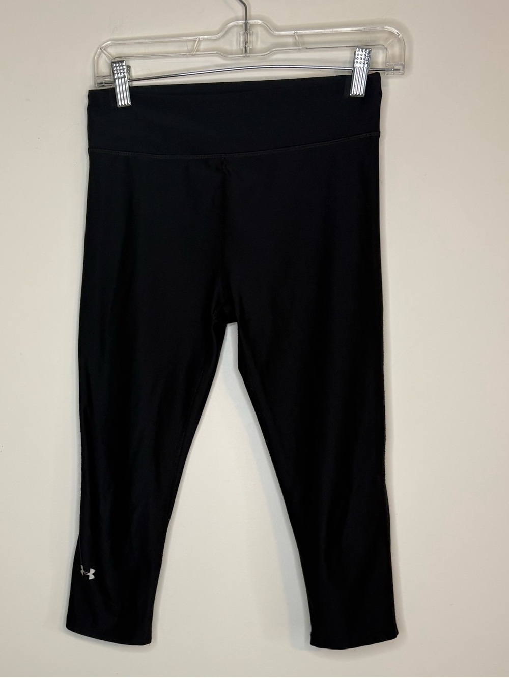 Under Armour Compression Performance Heat Gear Black Capri Leggings Size Small